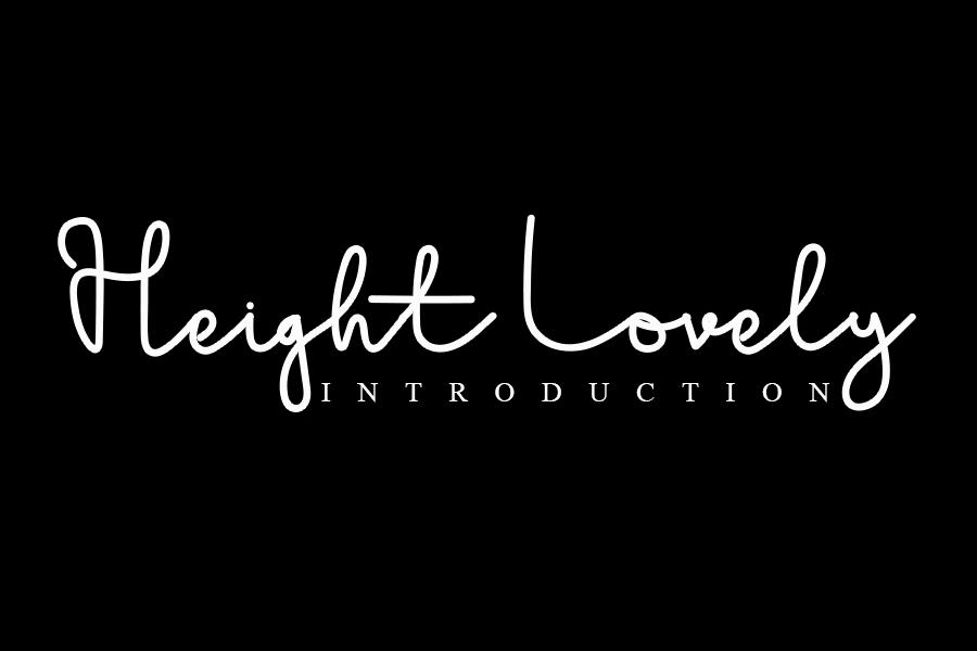 Heigh Lovely Font