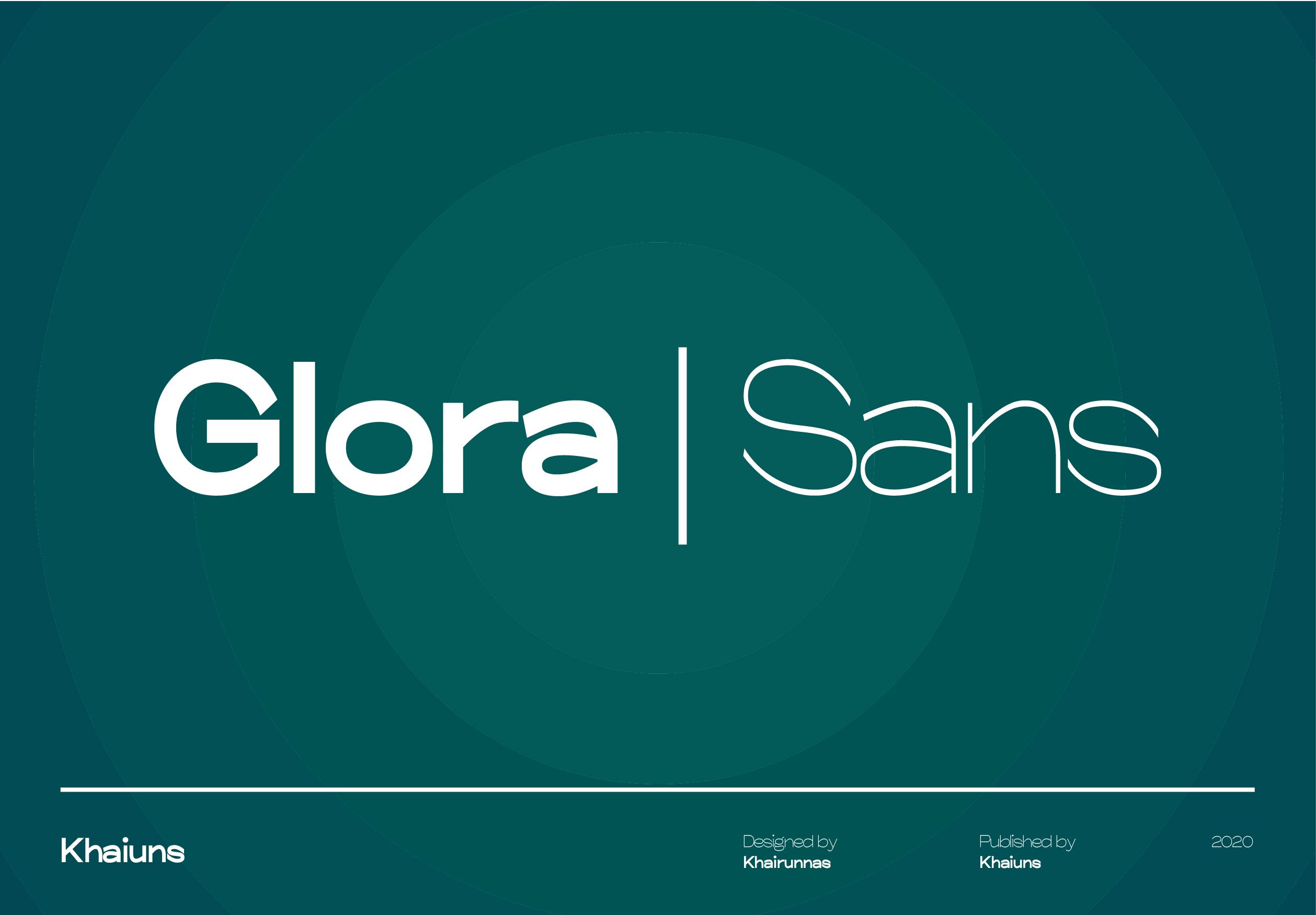 Glora Sans Font