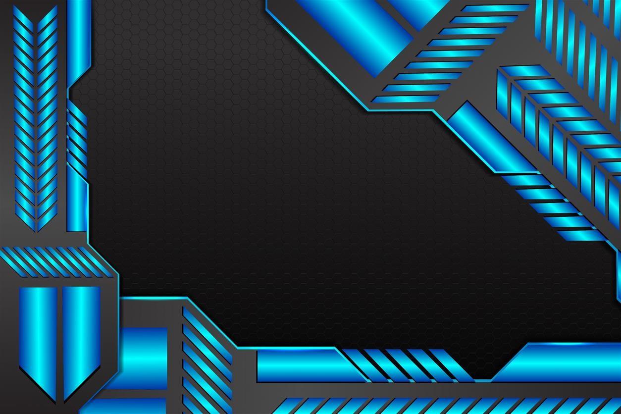 Abstract Background with Blue and Black