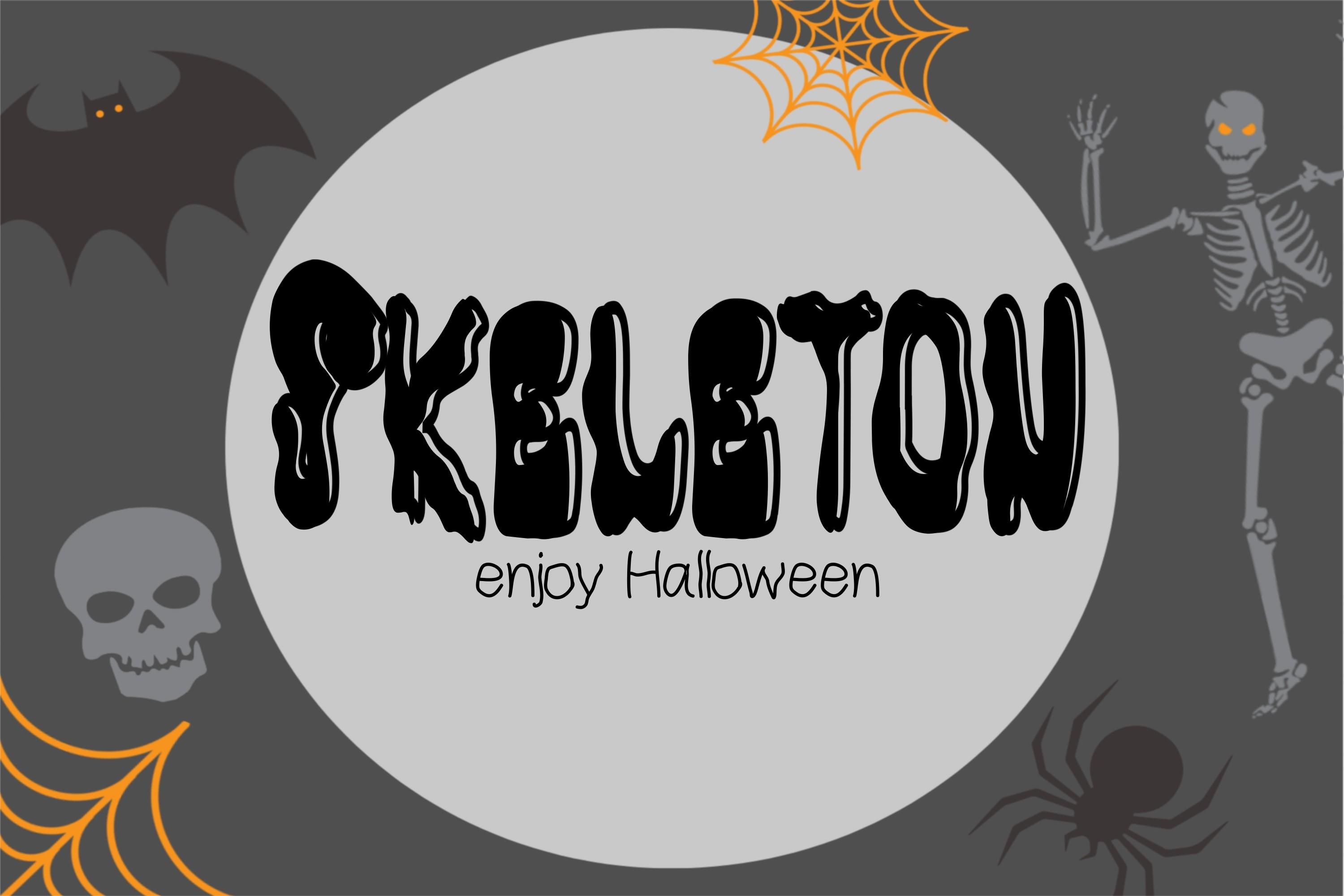 Skeleton Font