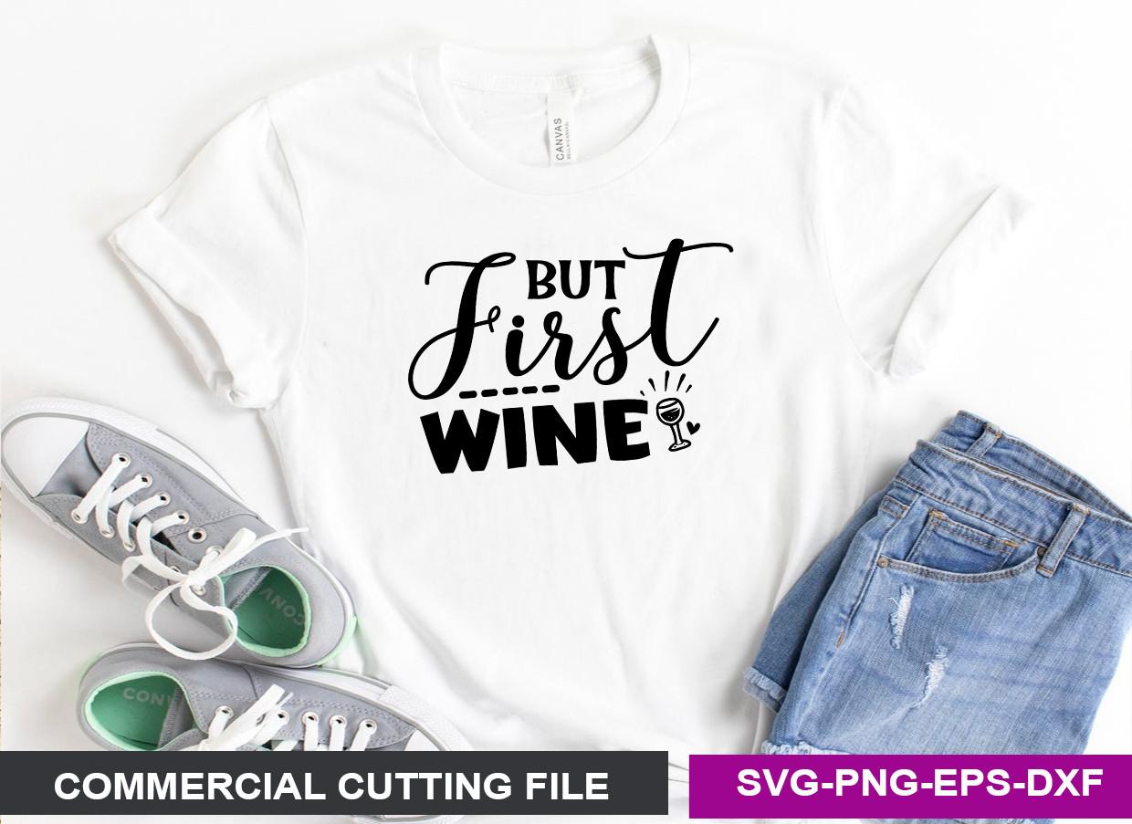 But First, Wine SVG