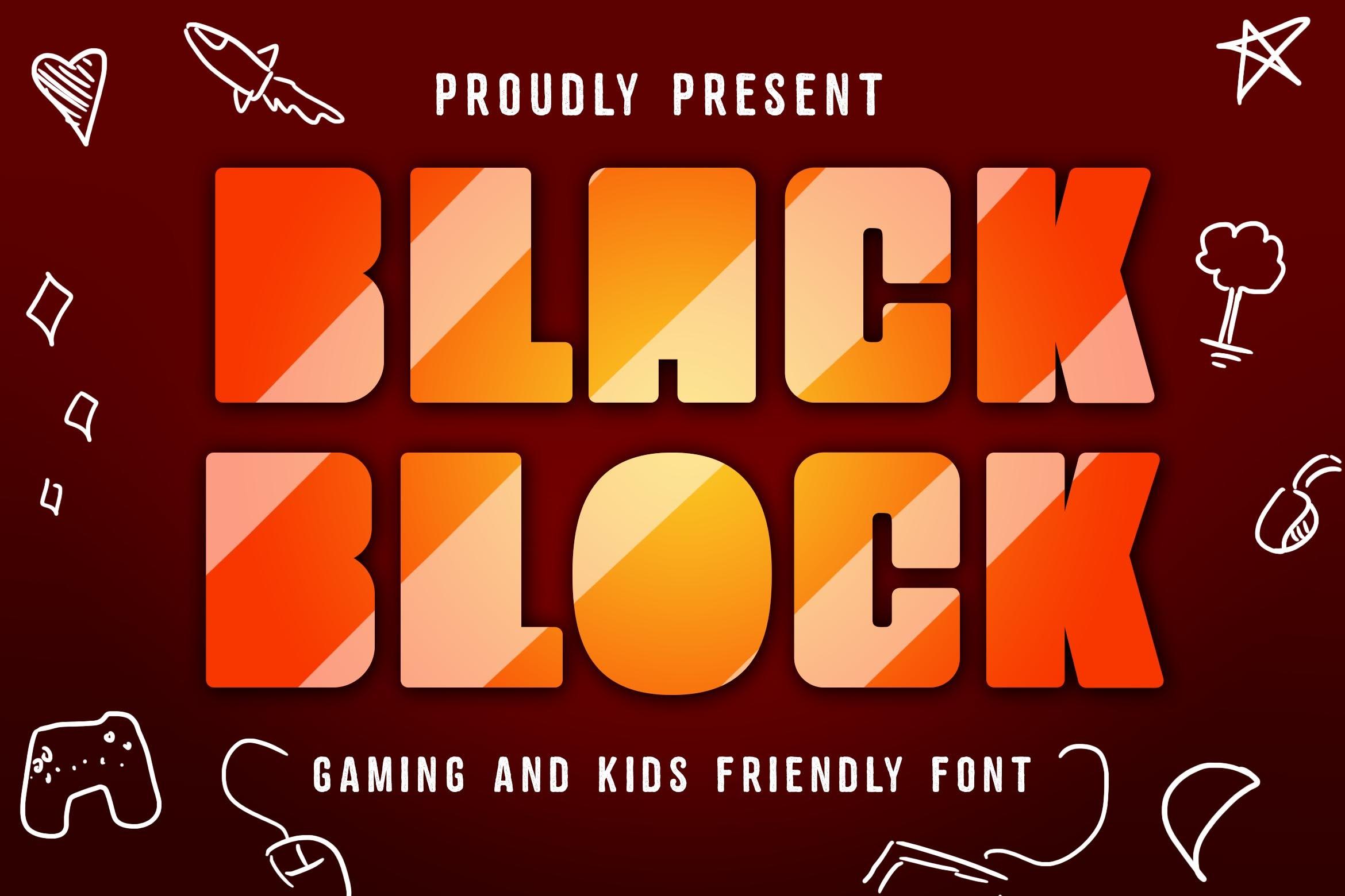 Black Block Font