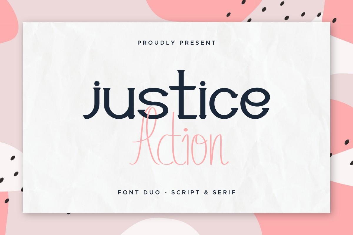 Justice Action Font