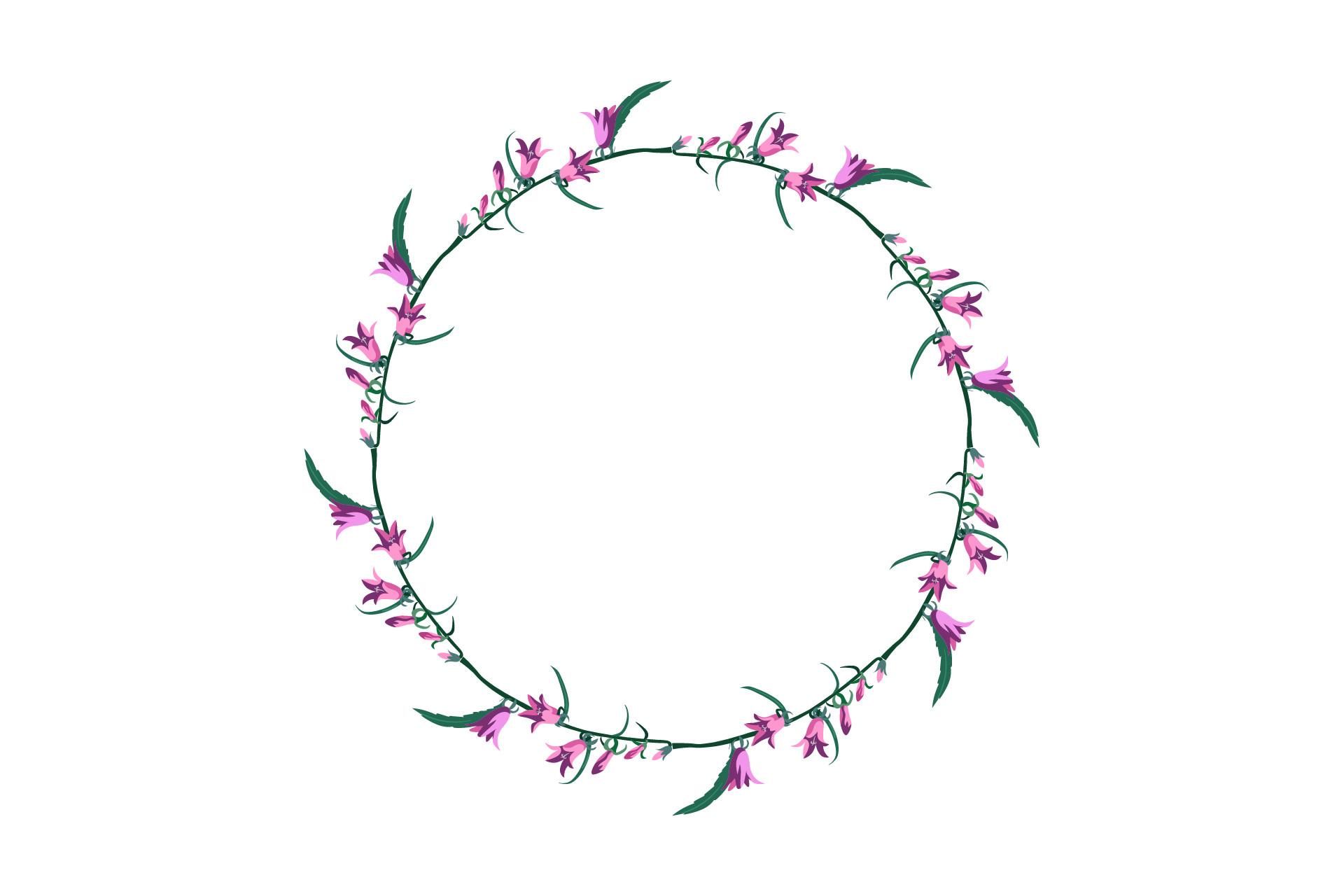 Classical Flowers Frame Art Beauty
