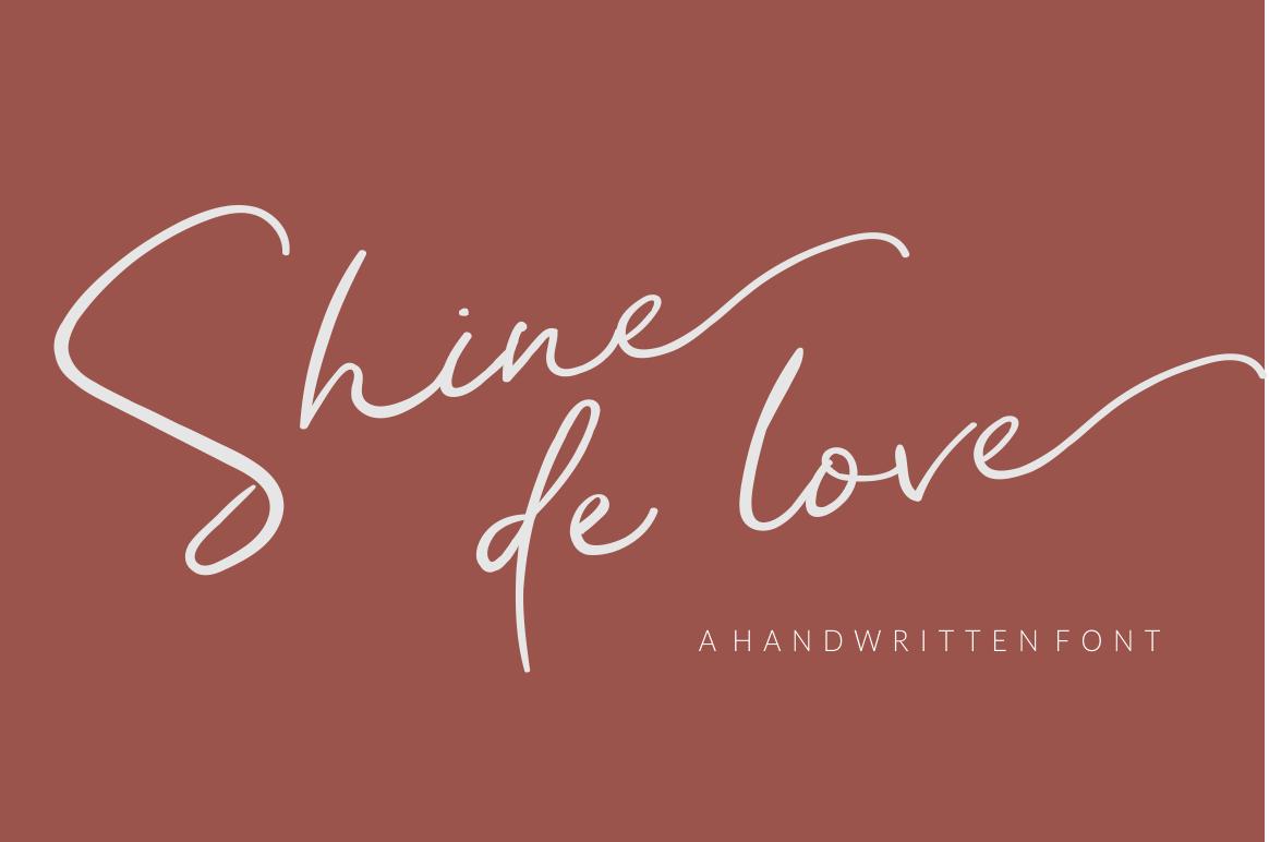 Shine De Love Font