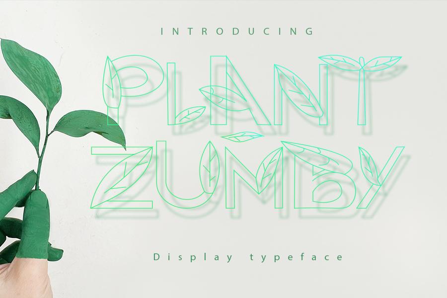 Plant Zumby Font