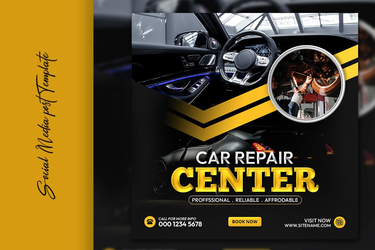 Car Repair Social Media Post Template