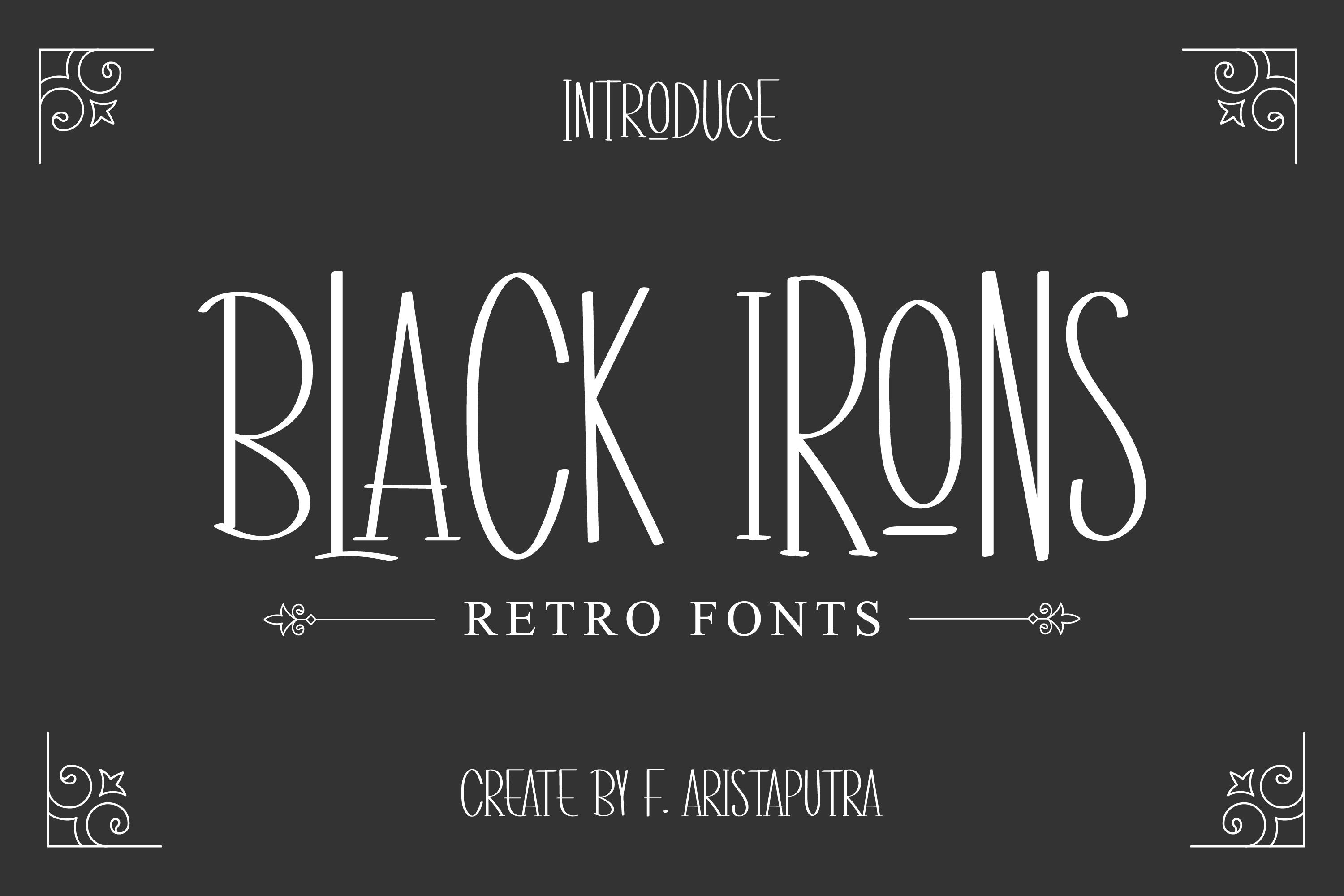 Black Irons Font