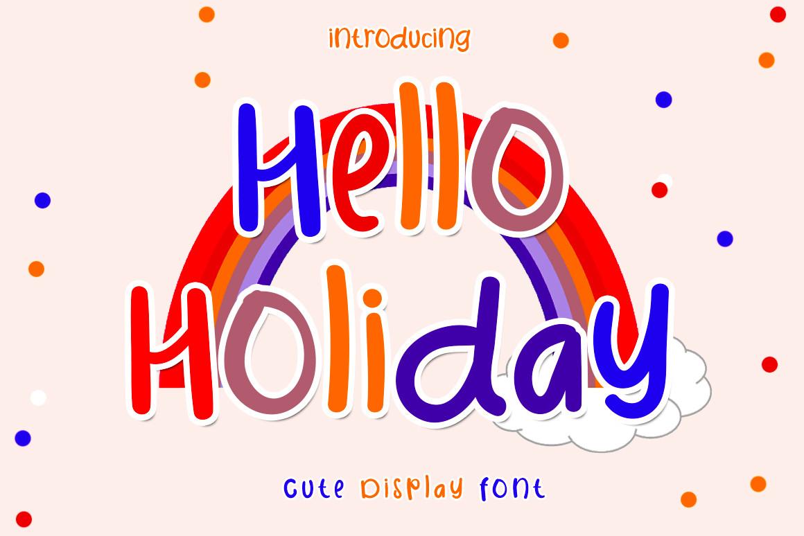 Hello Holiday Font