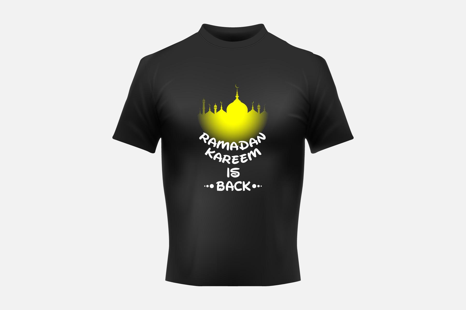 Creative T-Shirt Sticker Vector Template