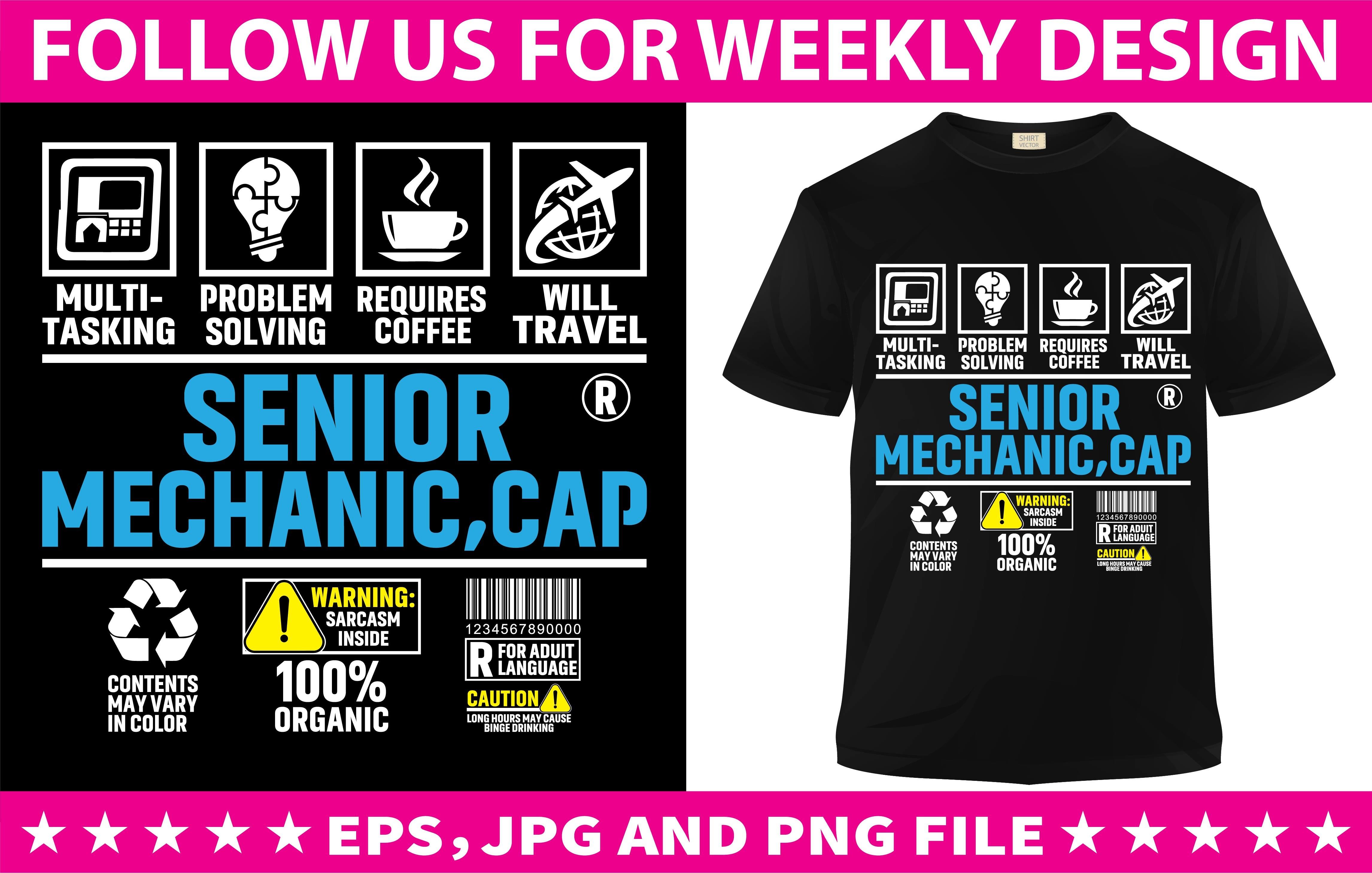 Mechanic T Shirt Design Bundle