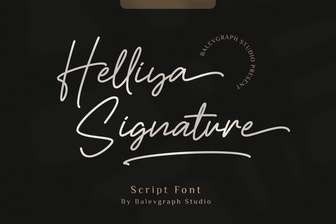 Helliya Signature Font