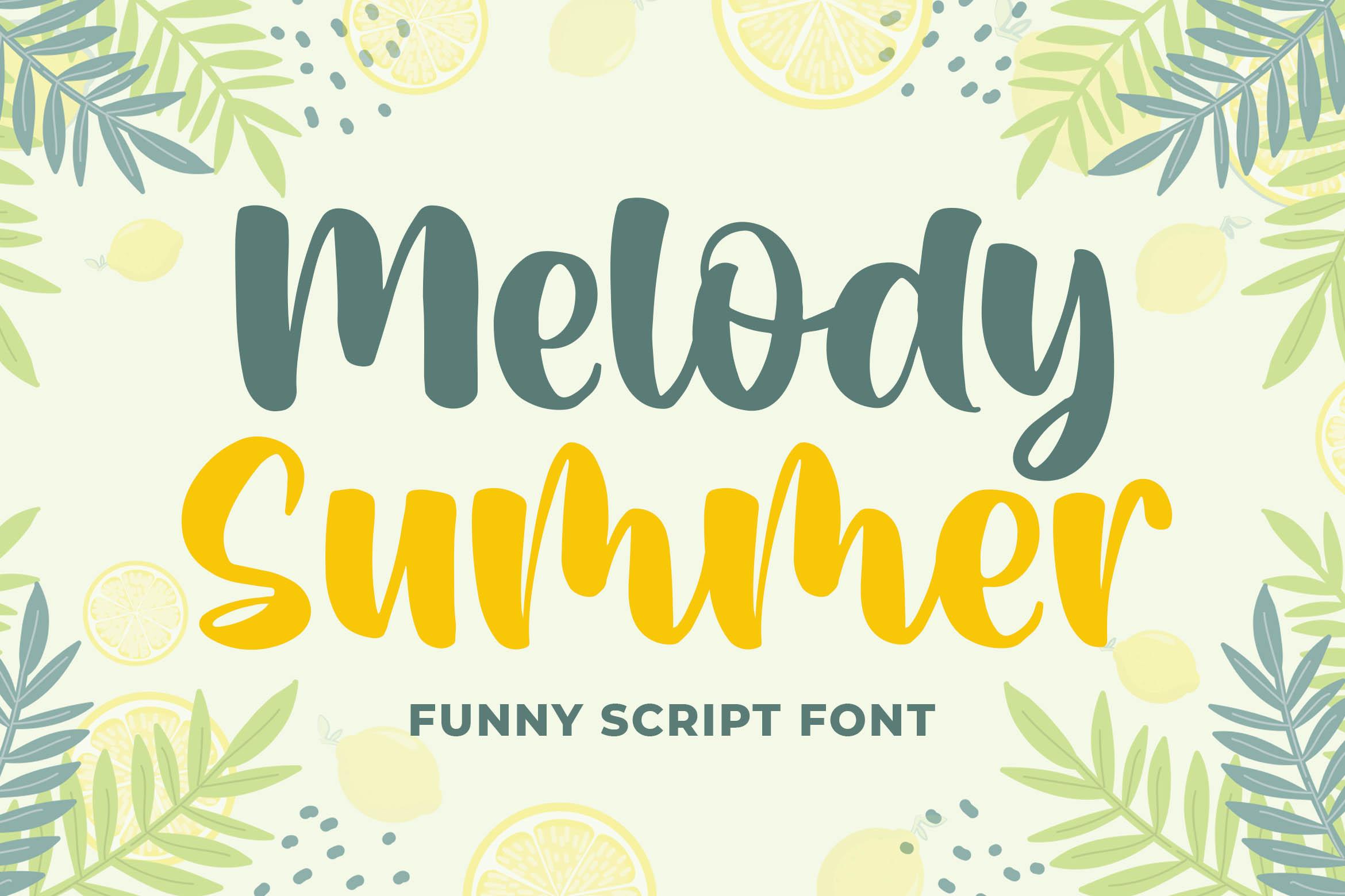 Melody Summer Font