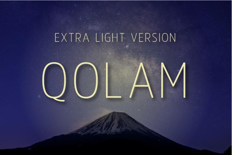 Qolam Extra Light Font