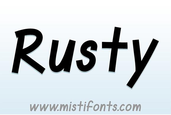 Rusty Font