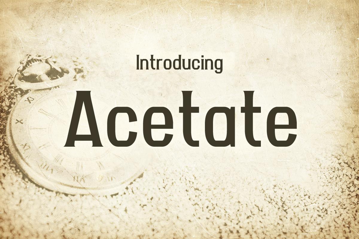 Acetate Font