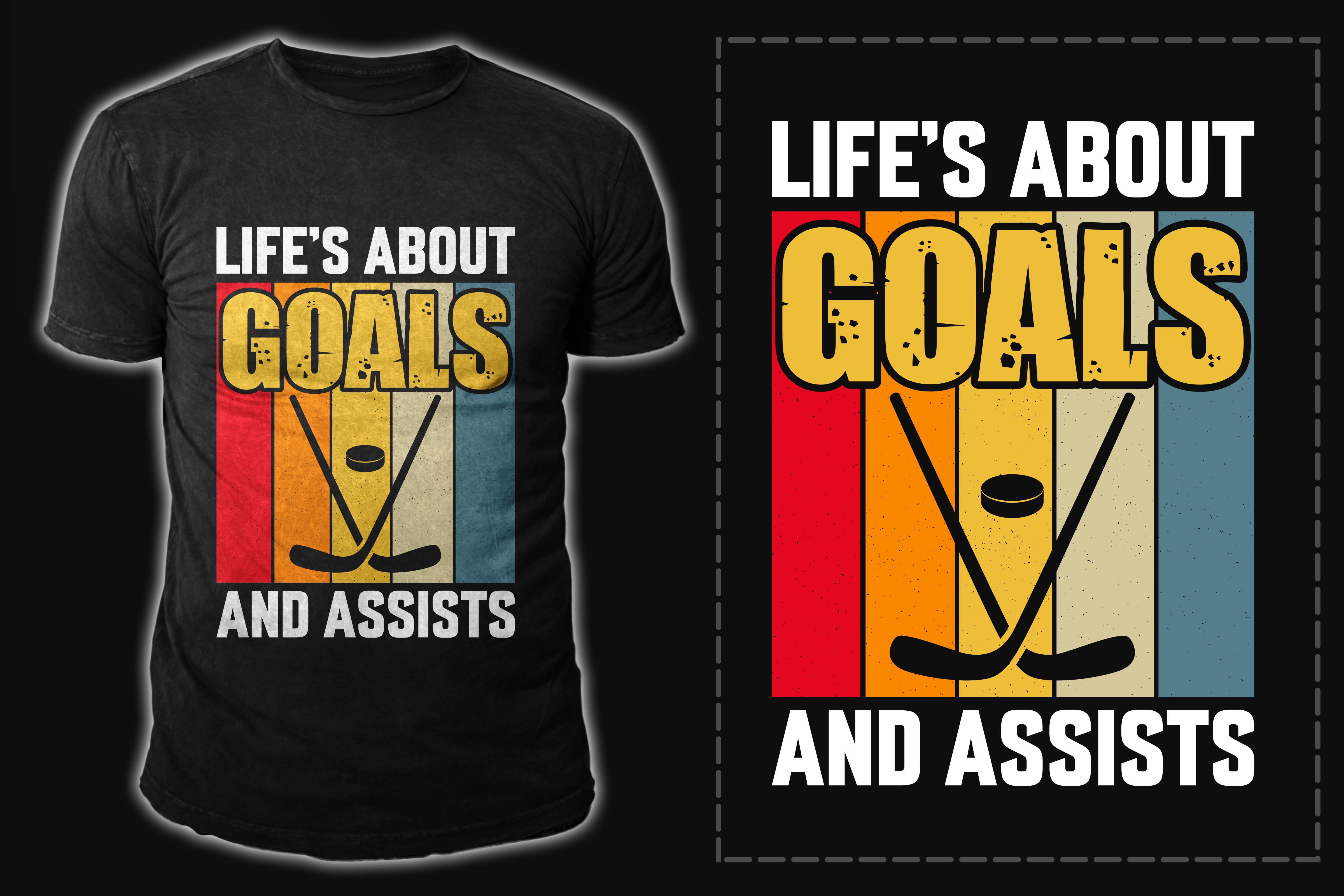 Ice Hockey T-shirt Design Vector Graphic