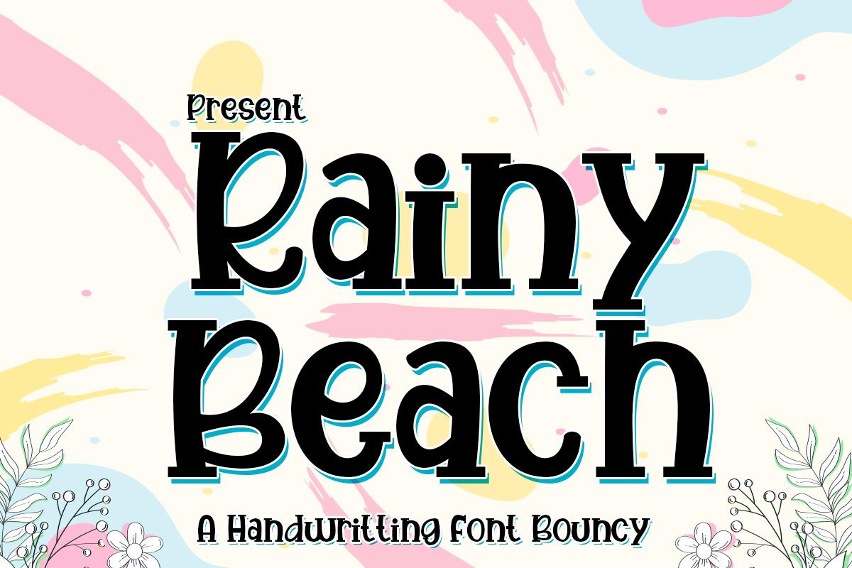 Rainy Beach Font