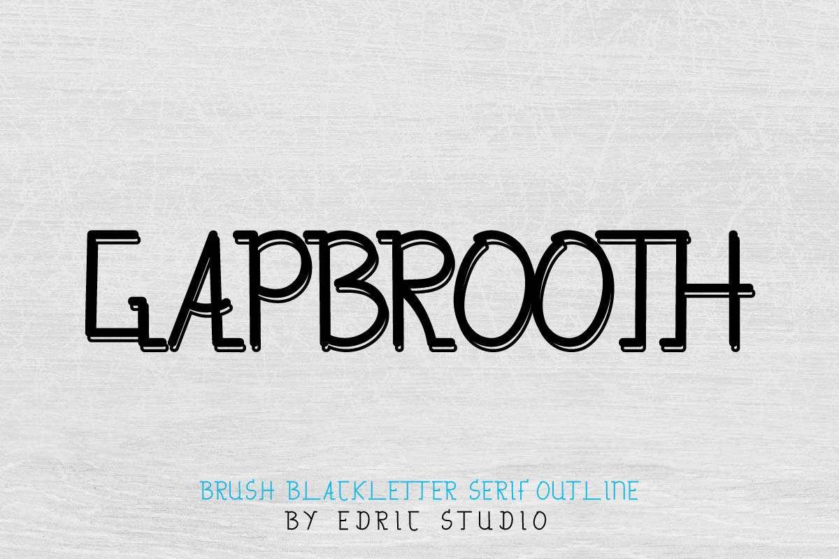 Gapbrooth Font