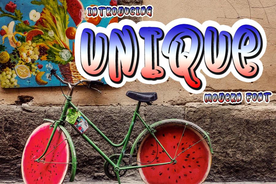 Unique Font