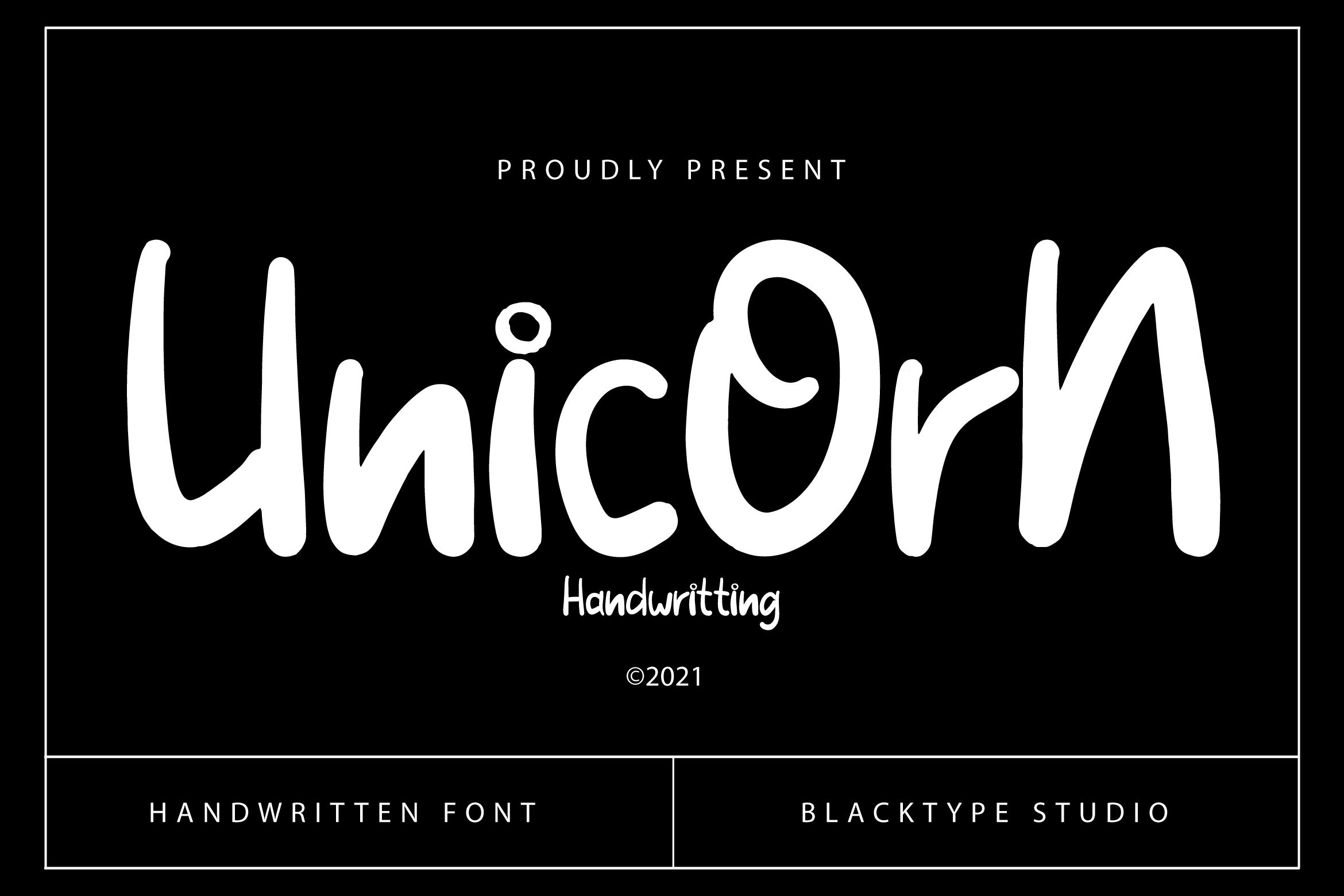 Unicorn Font
