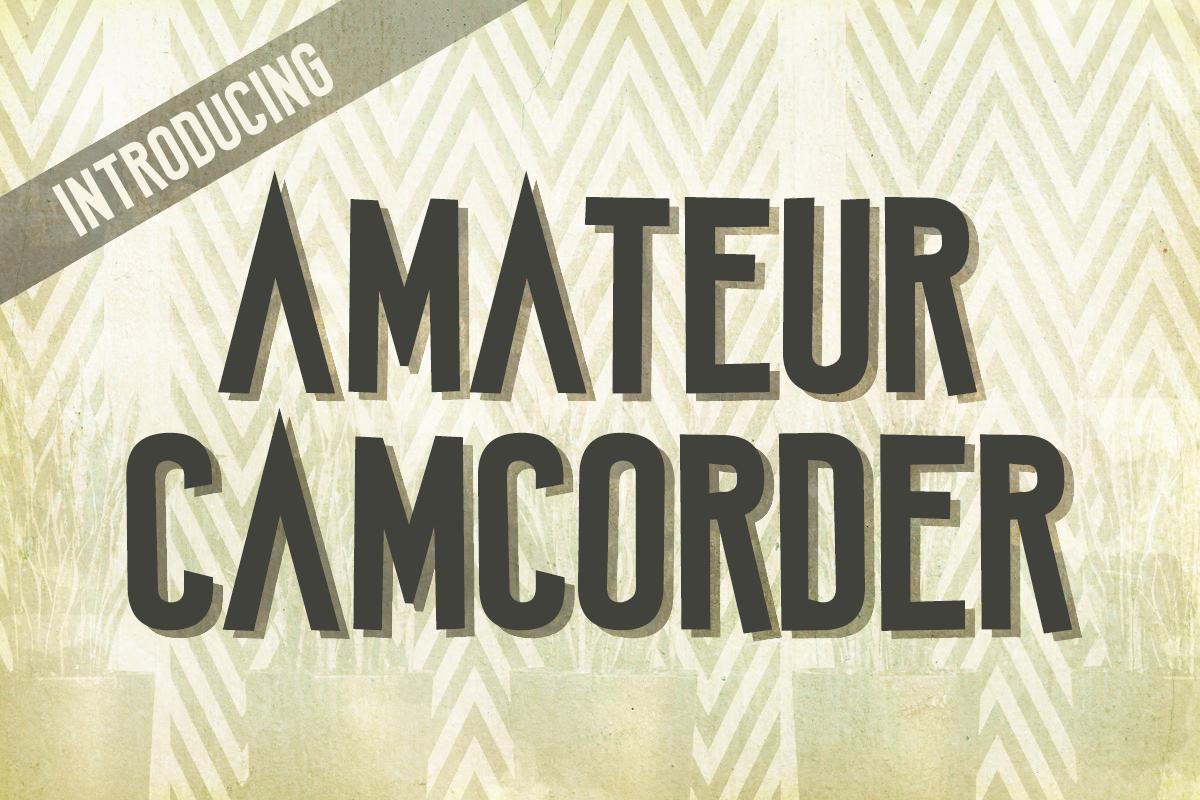 Amateur Camcorder Font