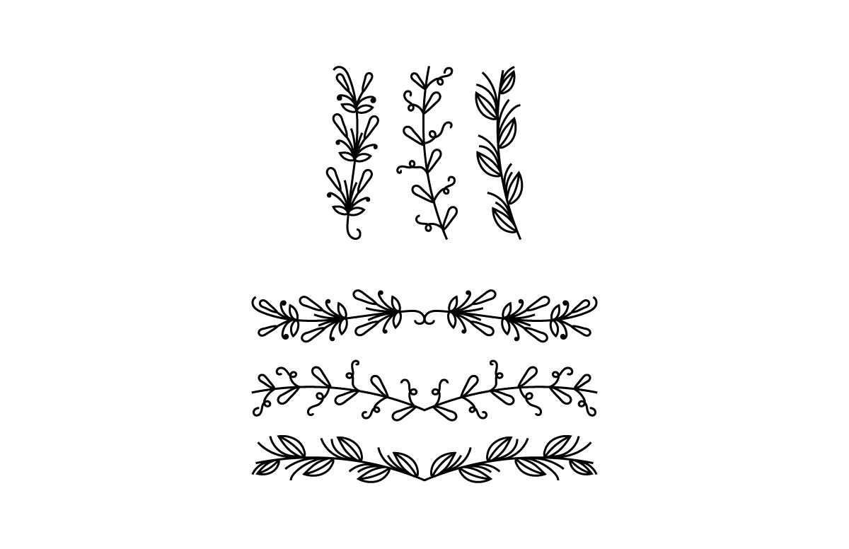 Flower & Text Divider Bundle