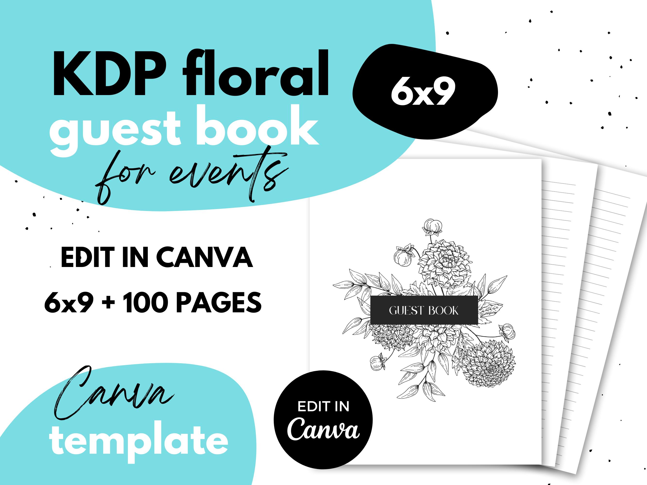 Floral Guest Book Interior ⋆ Canva