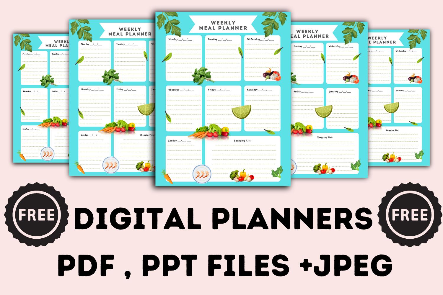 Meal Planner Weekly KDP Interior