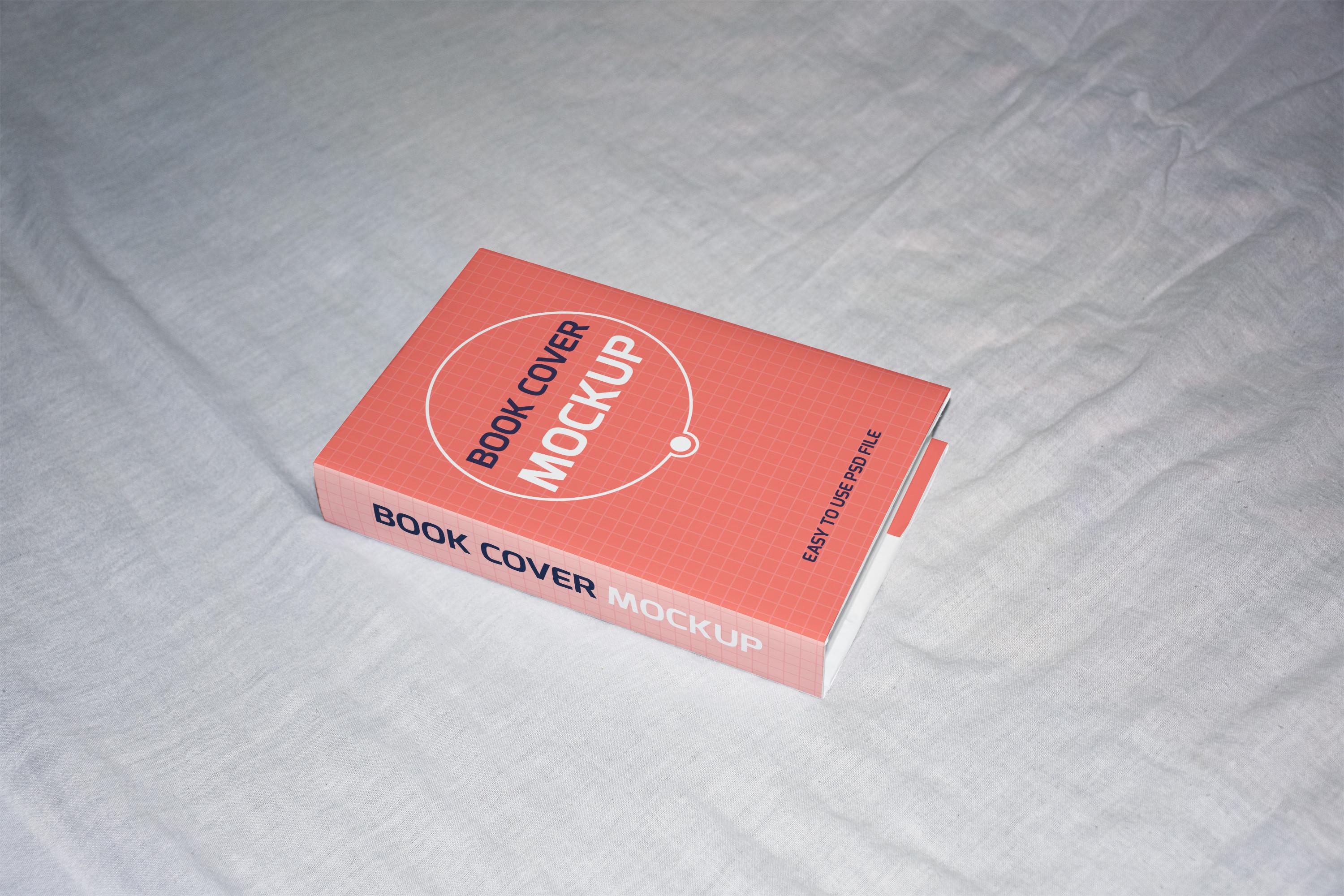 Hard Cover Book Cover Mockup Template