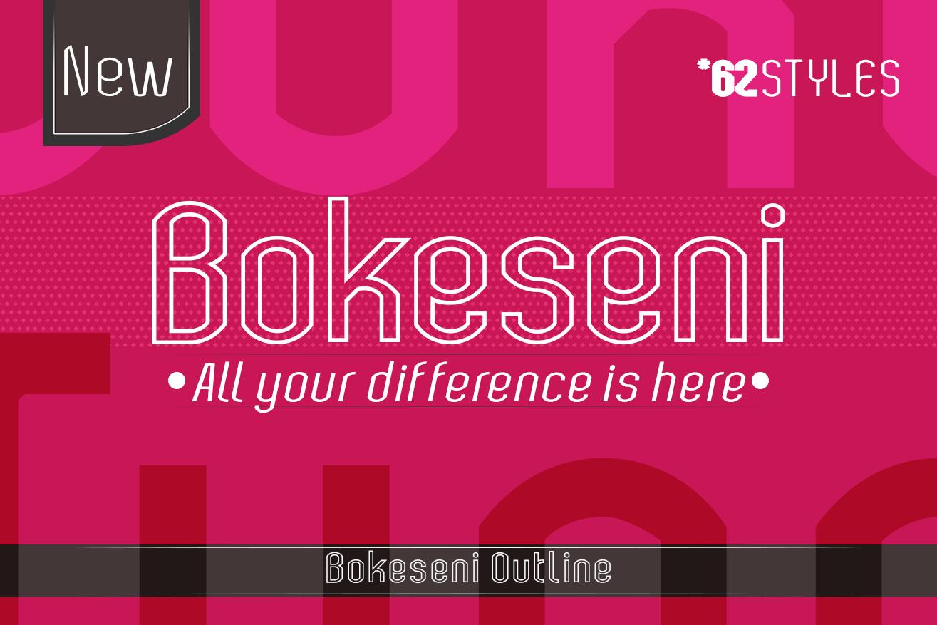 Bokeseni Outline Font