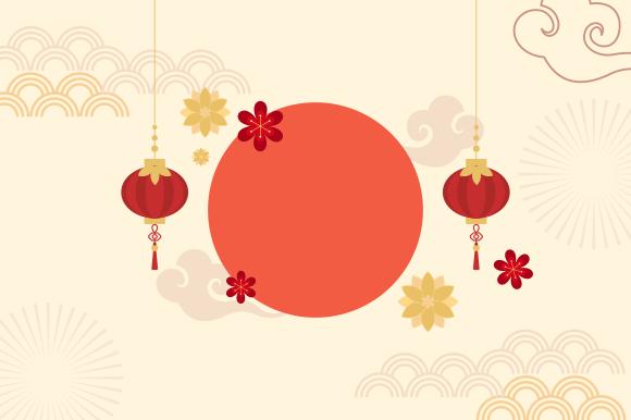 Chinese New Year Celebration Festive Bac
