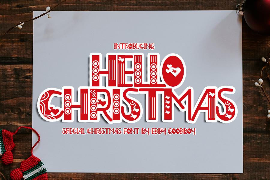 Hello Christmas Font