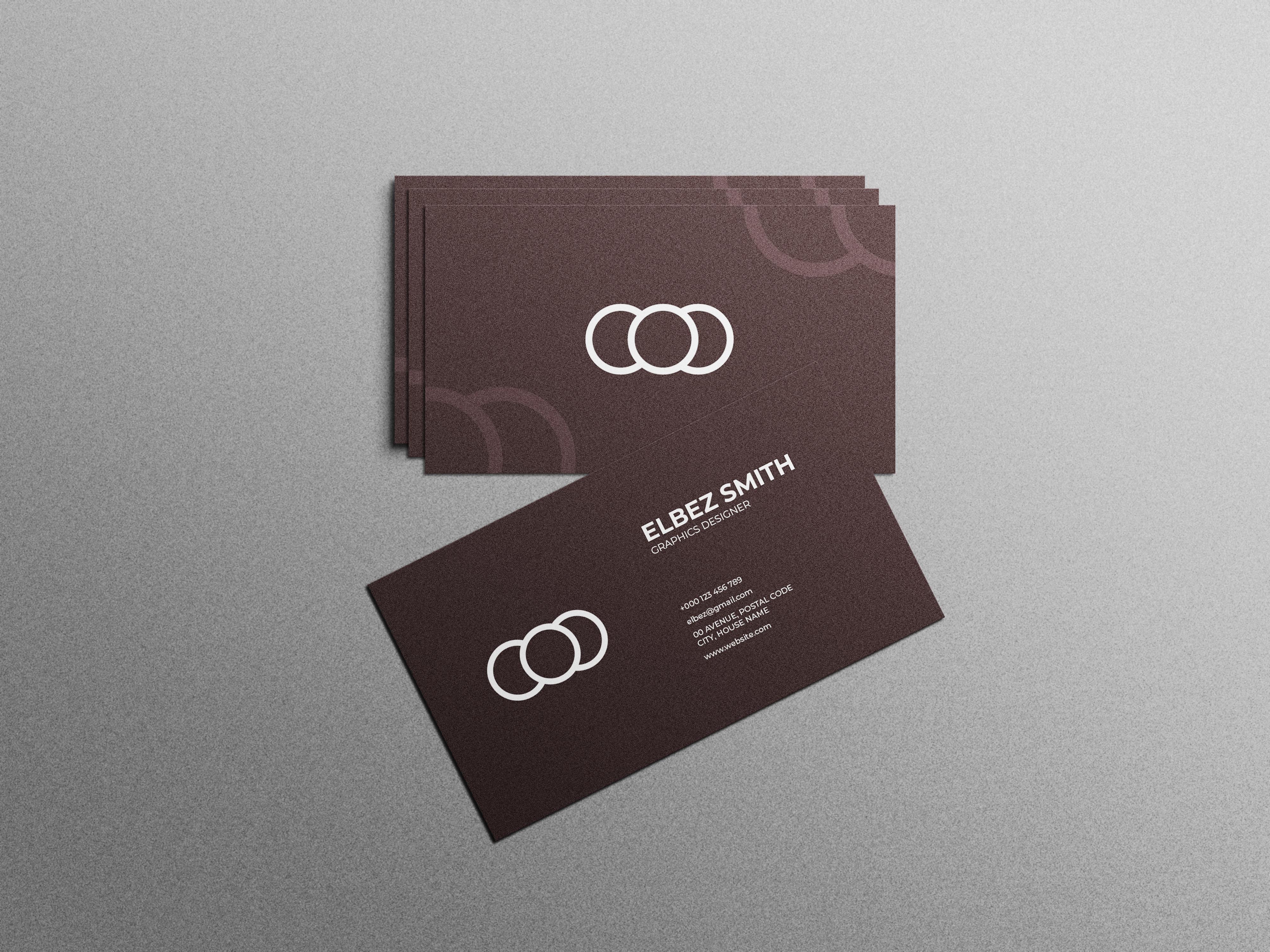 Unique Business Card Mockup