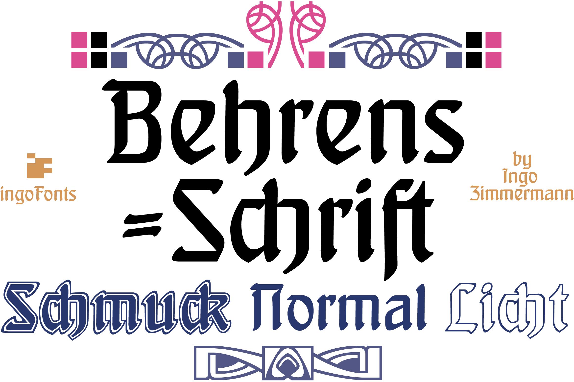 Behrens-Schrift Font