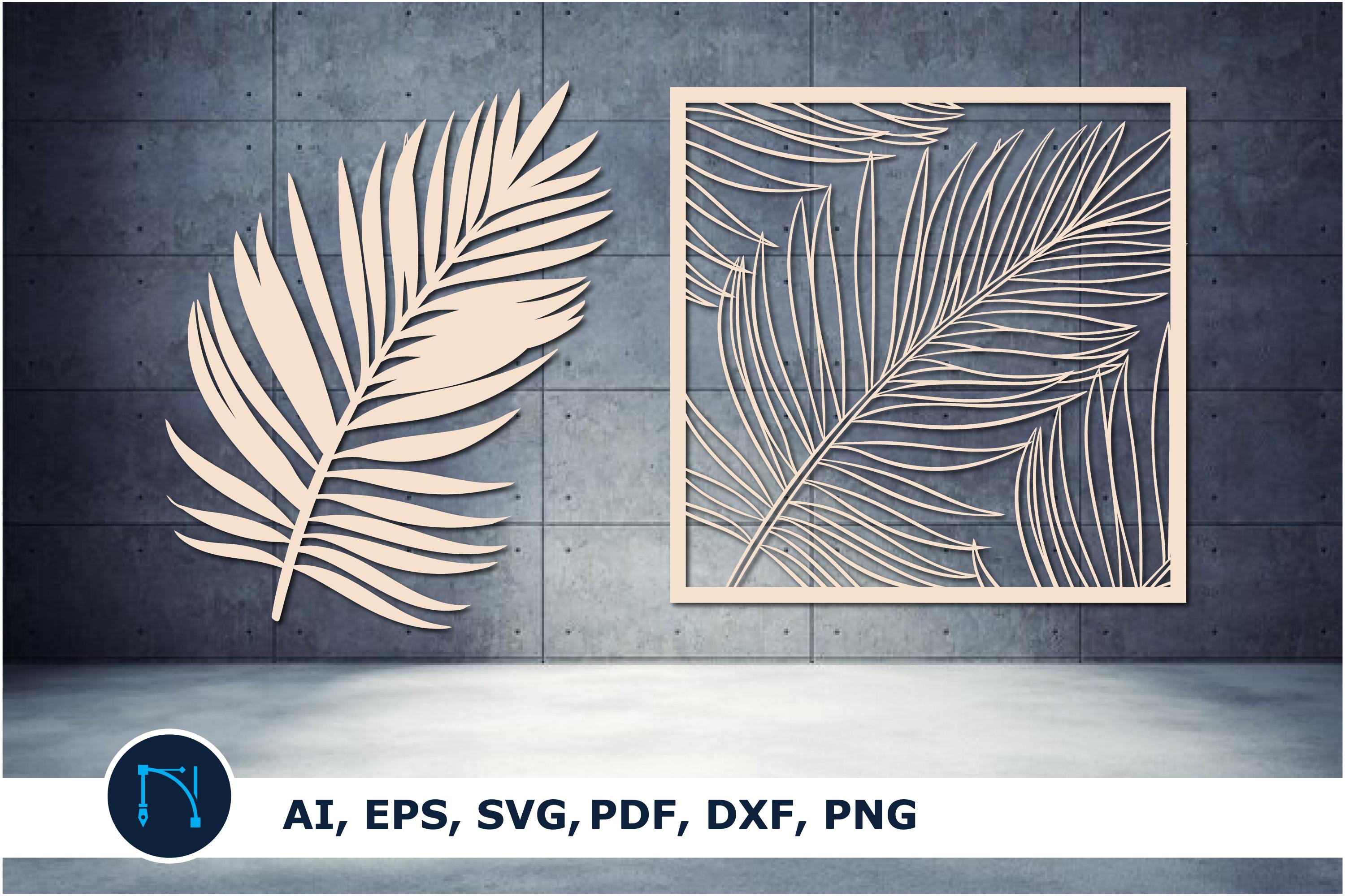 Laser Cut Monstera Leaf Home Decor SVG