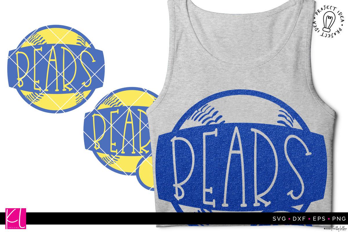 Bears Baseball Softball Frames