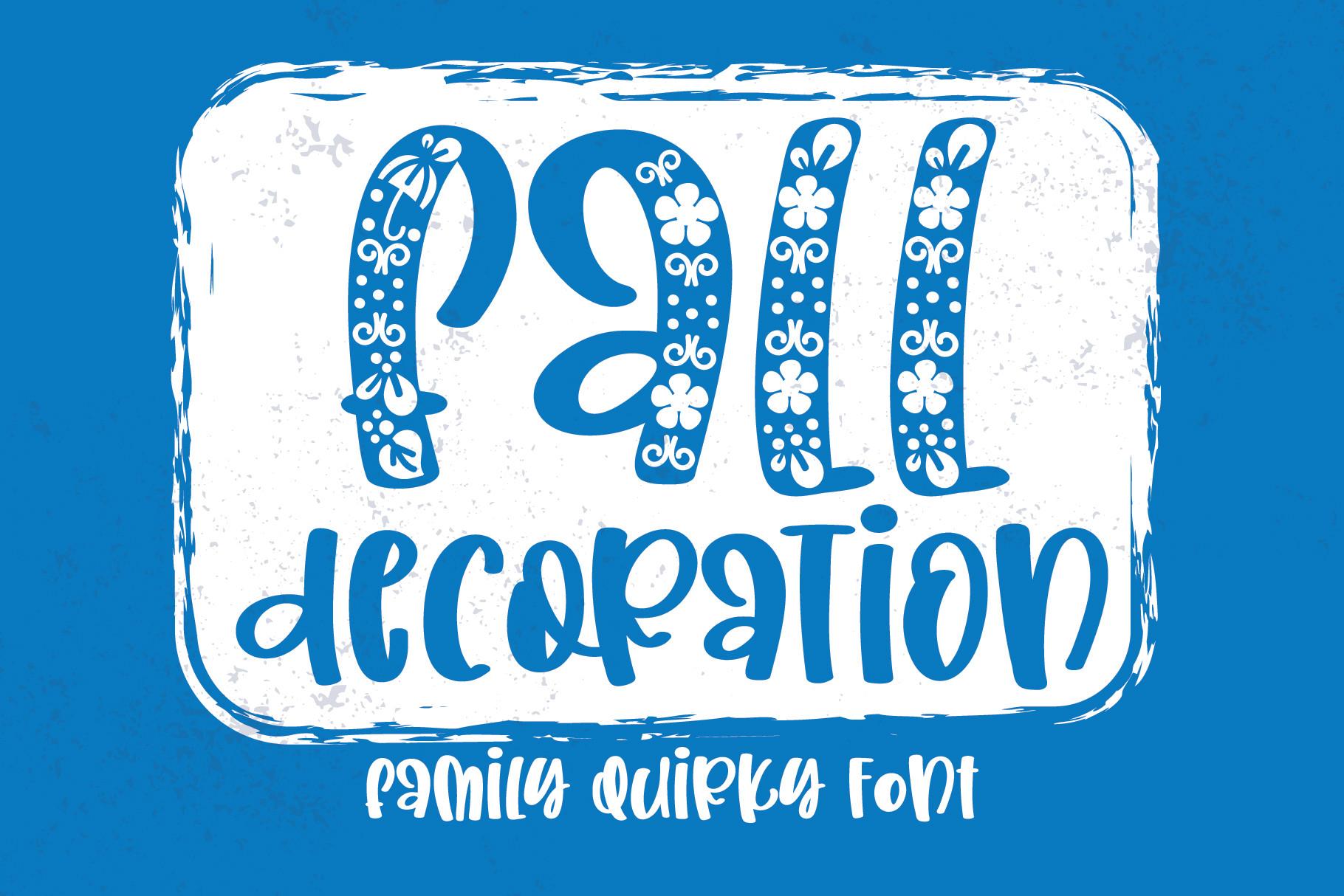 Fall Decoration Font