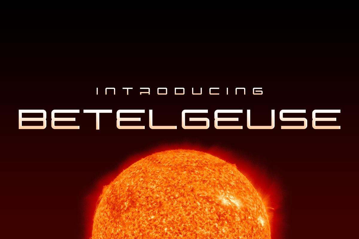 Betelgeuse Font