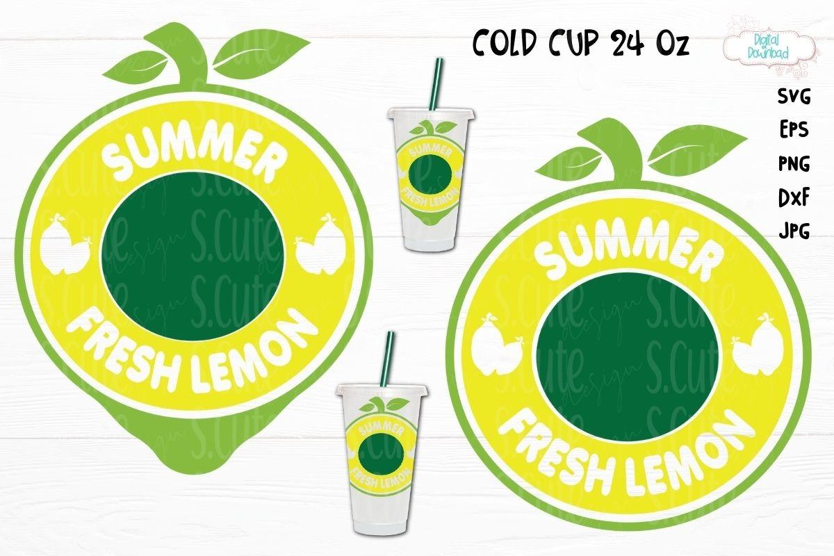 Coffee Ring Cold Cup, Cold Cup 24 Oz SVG