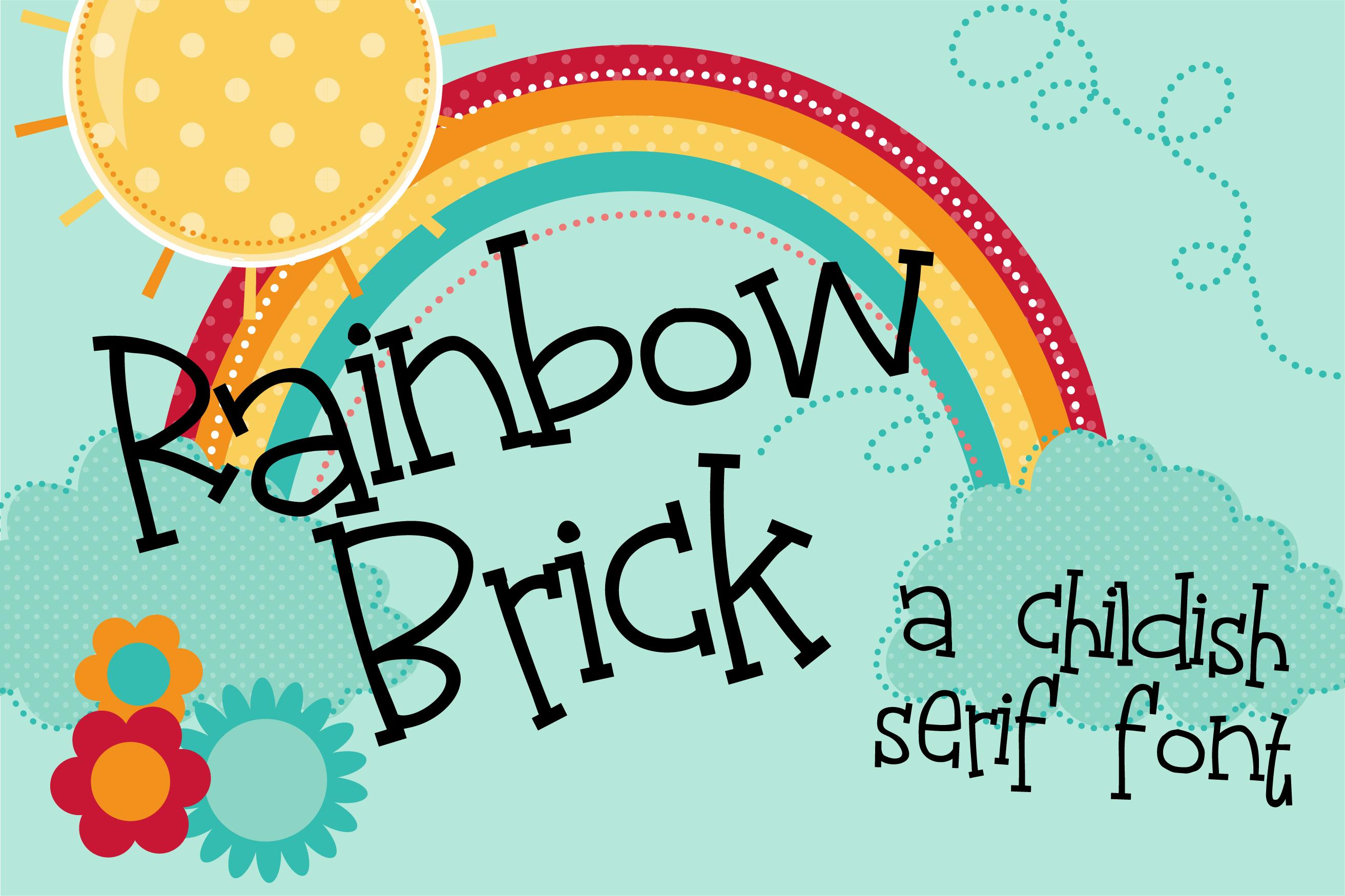 Rainbow Brick Font