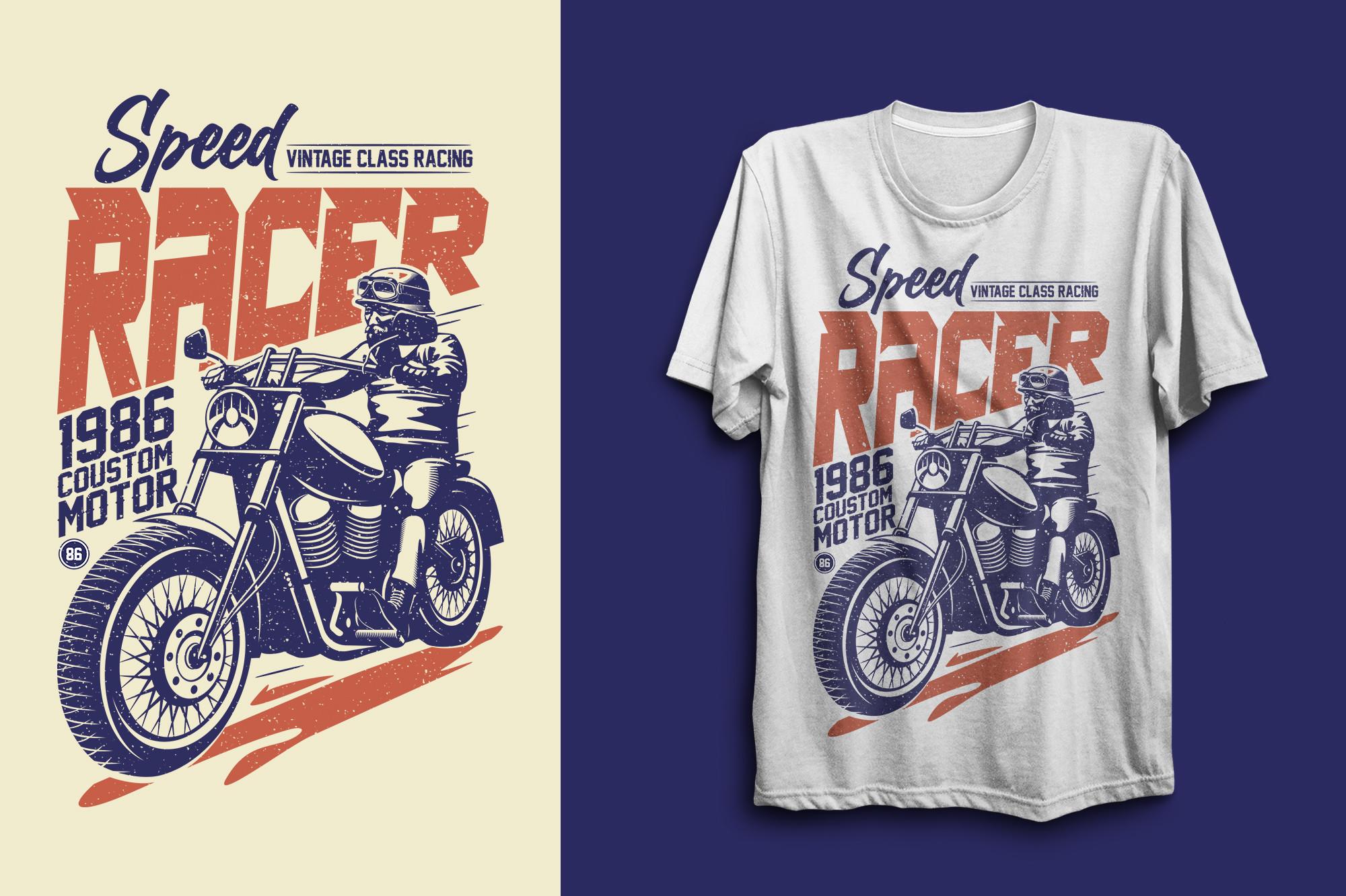 Classic Hand Made Motorcycle T-shirt