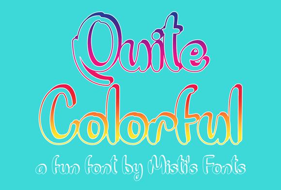 Quite Colorful Font