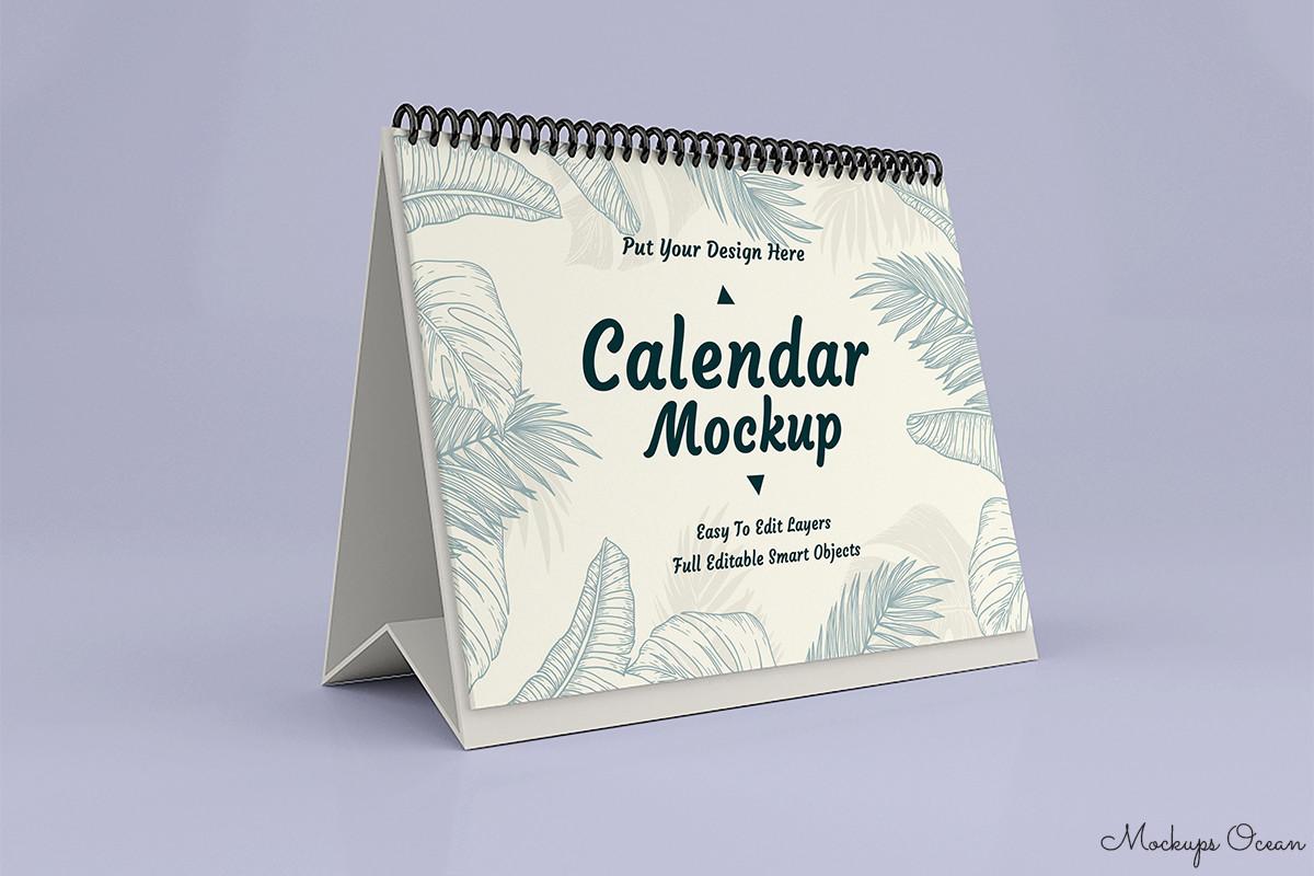 Desk Calendar Mockup