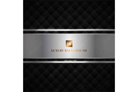 Black Squares Pattern Silver Silver Tab