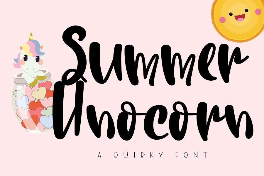 Summer Unicorn Font