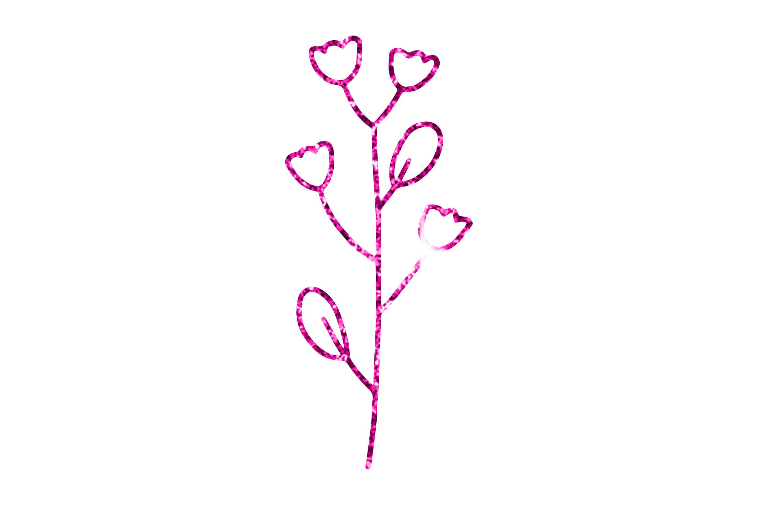 Leaves  Glitter Png Sticker