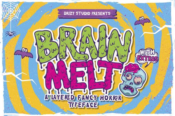 Brain Melt Font