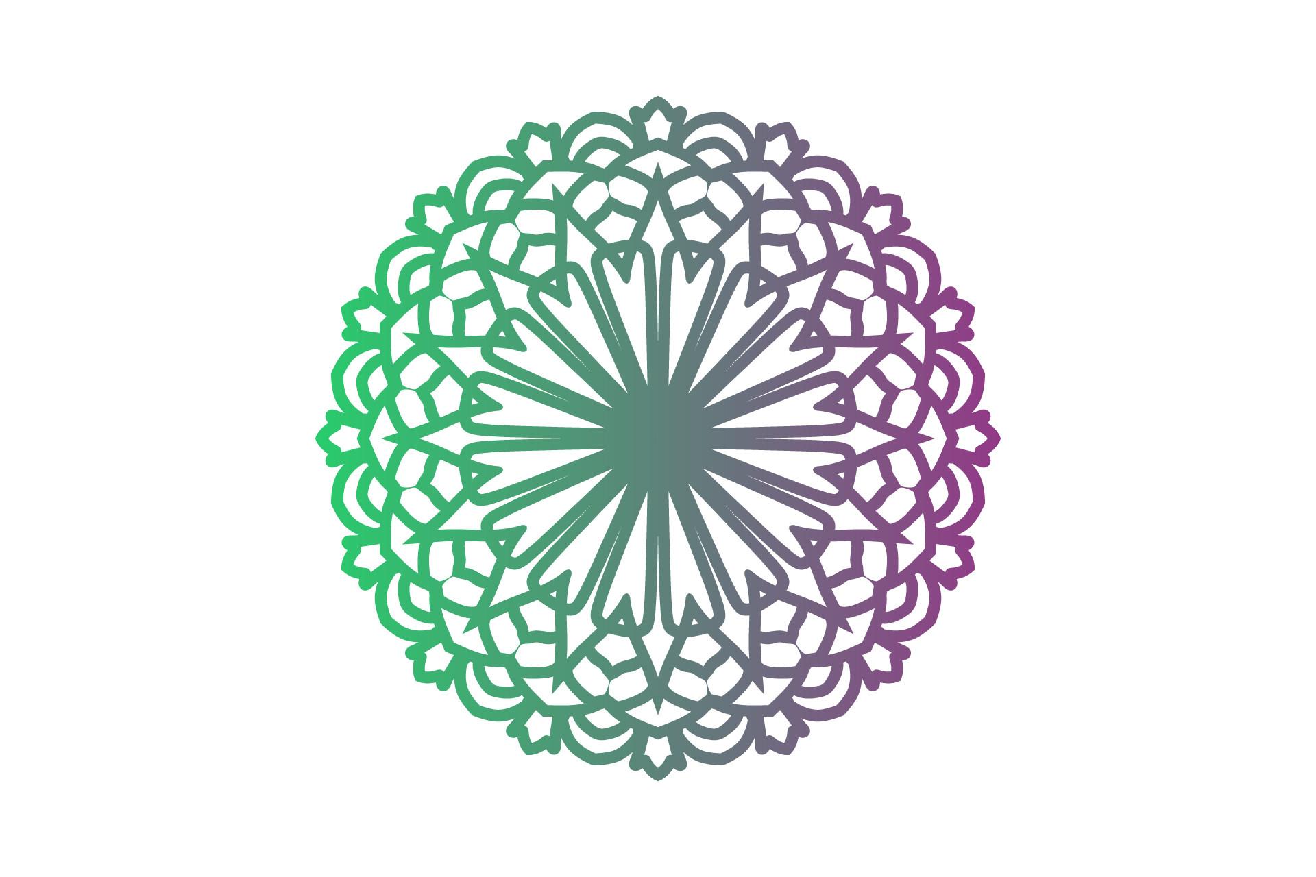 Mandala Gradient Spring Illustratiion