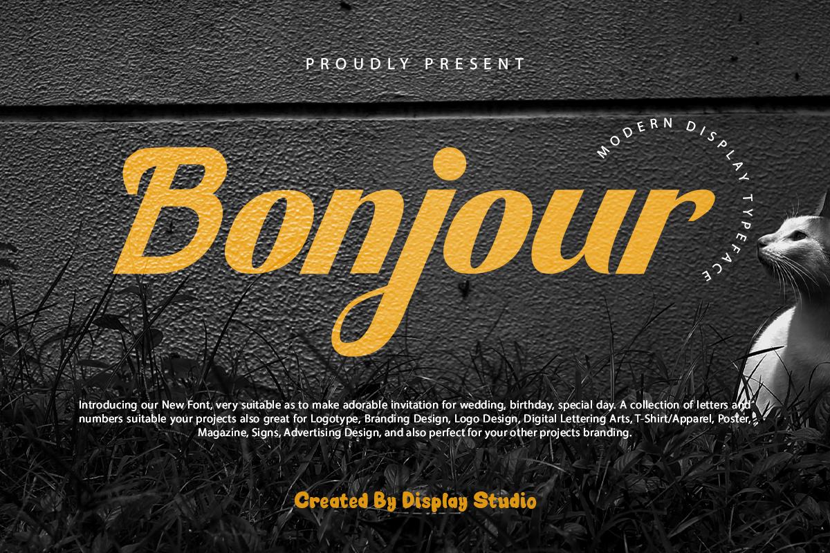 Bonjour Font